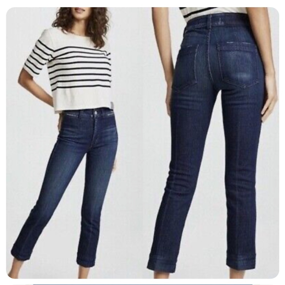 • AMO • Women’s Audrey Jeans in Eclipse Blue Wash 28 High Waisted Slim Fit
